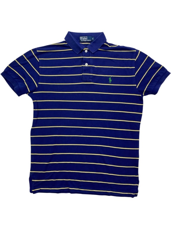 Polo Ralph Lauren Polo Shirt Ριγέ Logo Μπλε Ανδρικό S