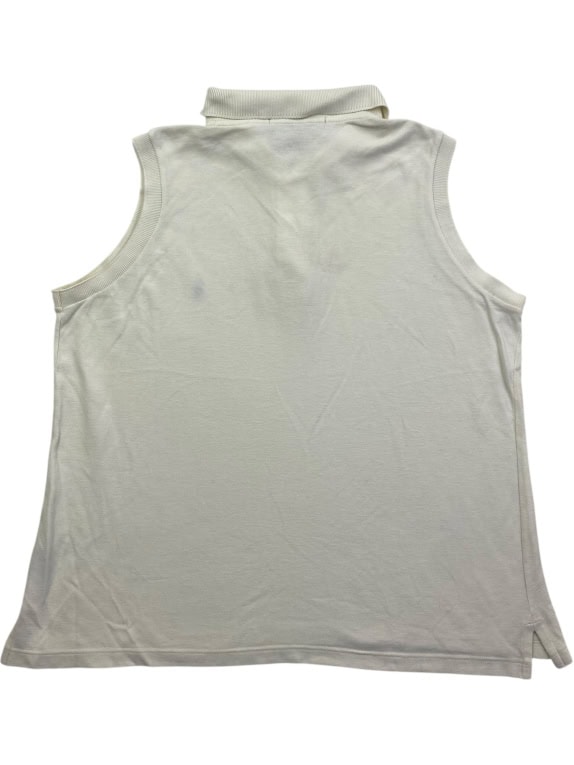 Polo Ralph Lauren Polo Sport Sleeveless Polo Logo Λευκό Γυναικείο Large