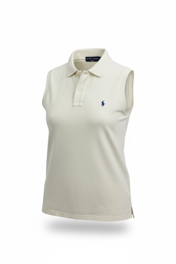 Polo Ralph Lauren Polo Sport Sleeveless Polo Logo Λευκό Γυναικείο Large
