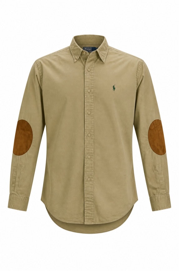 POLO RALPH LAUREN ΠΟΥΚΑΜΙΣΟ CLASSIC BEIGE ΑΝΤΡΙΚΟ PRE OWNED L