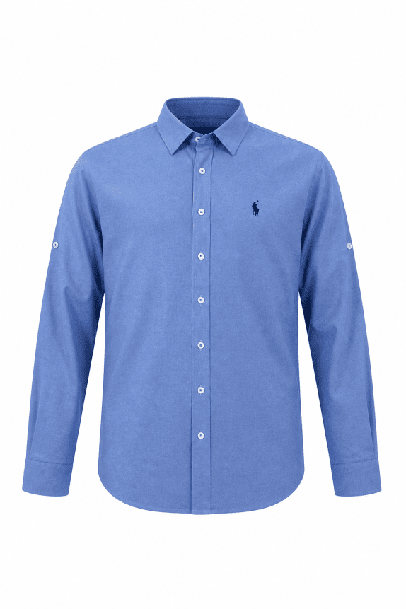 POLO RALPH LAUREN ΠΟΥΚΑΜΙΣΟ CLASSIC BLUE ΑΝΤΡΙΚΟ PRE OWNED S