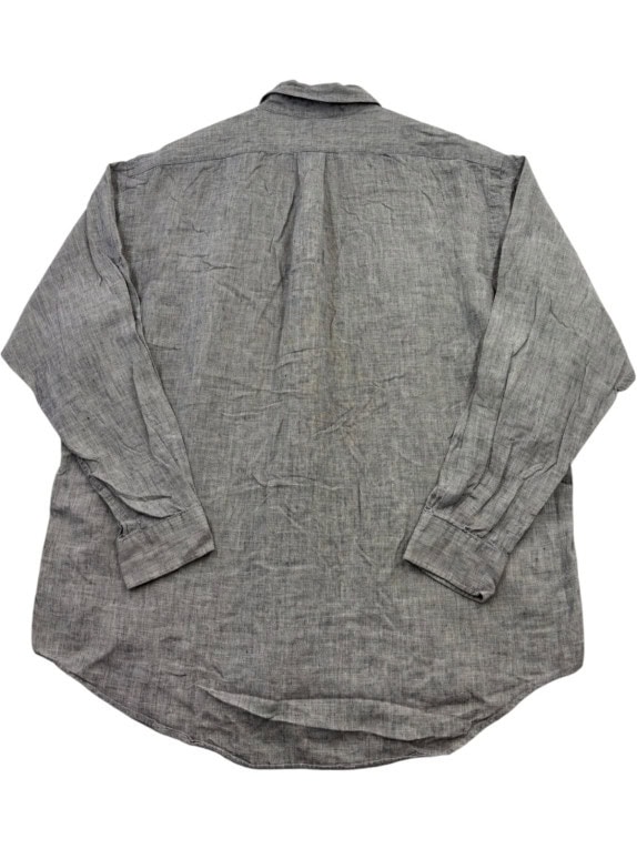 POLO RALPH LAUREN SHIRT CLASSIC GREY MEN PRE OWNED L