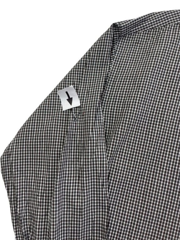 POLO RALPH LAUREN CAMICIA CLASSIC QUADRI NERO BIANCO UOMO PRE OWNED L