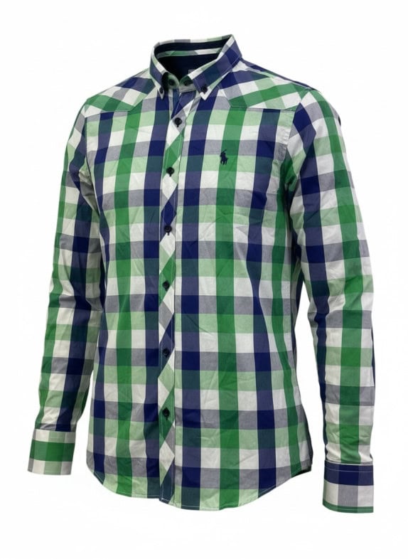 POLO RALPH LAUREN ΠΟΥΚΑΜΙΣΟ CLASSIC ΚΑΡΟ ΠΡΑΣΙΝΟ ΑΝΤΡΙΚΟ PRE OWNED XL