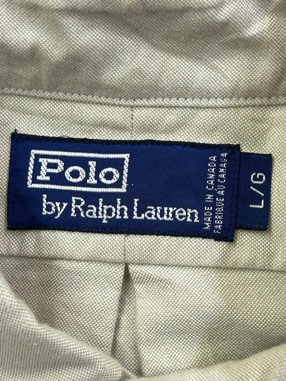 POLO RALPH LAUREN ΠΟΥΚΑΜΙΣΟ CLASSIC ΜΠΕΖ ΑΝΤΡΙΚΟ PRE OWNED L