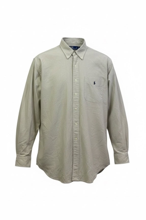 POLO RALPH LAUREN ΠΟΥΚΑΜΙΣΟ CLASSIC ΜΠΕΖ ΑΝΤΡΙΚΟ PRE OWNED L