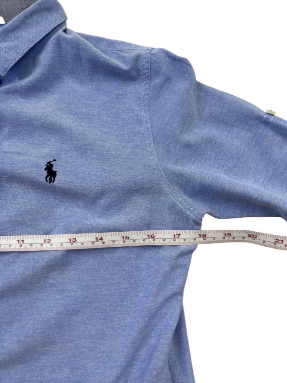POLO RALPH LAUREN ΠΟΥΚΑΜΙΣΟ CLASSIC ΜΠΛΕ ΓΥΝΑΙΚΕΙΟ PRE OWNED S
