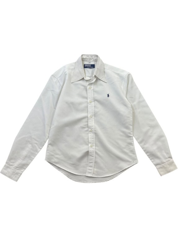 POLO RALPH LAUREN CAMICIA CLASSIC OFF WHITE UOMO PRE OWNED M