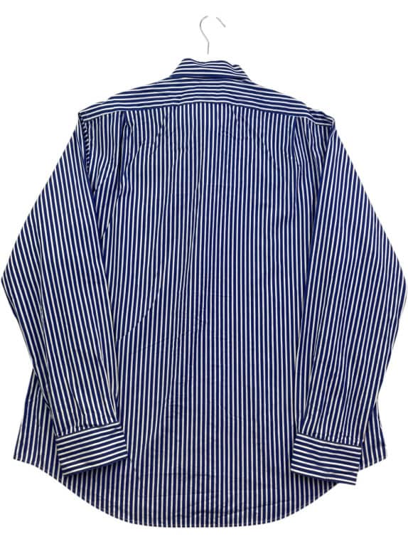 POLO RALPH LAUREN ΠΟΥΚΑΜΙΣΟ CLASSIC ΡΙΓΕ ΜΠΛΕ ΛΕΥΚΟ ΑΝΤΡΙΚΟ PRE OWNED XL