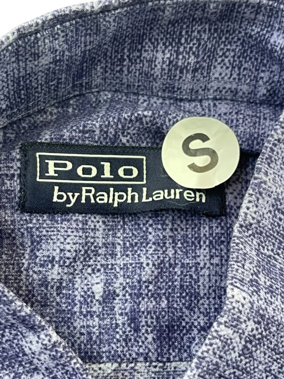 POLO RALPH LAUREN ΠΟΥΚΑΜΙΣΟ ΚΕΝΤΗΜΕΝΟ ΜΠΛΕ ΑΝΤΡΙΚΟ PRE OWNED L