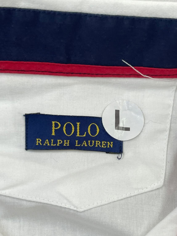POLO RALPH LAUREN ΠΟΥΚΑΜΙΣΟ ΚΛΑΣΙΚΟ ΛΕΥΚΟ ΑΝΤΡΙΚΟ PRE OWNED L