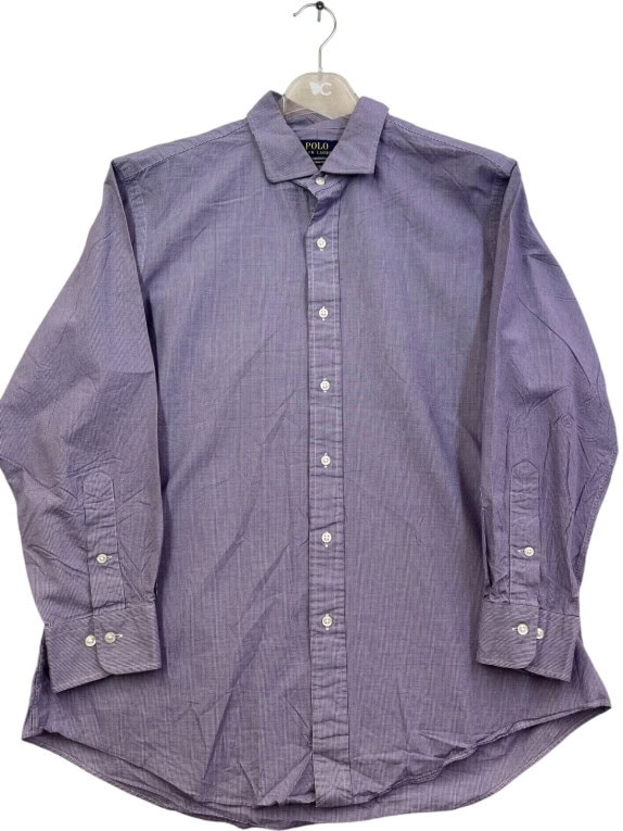 POLO RALPH LAUREN ΠΟΥΚΑΜΙΣΟ ΚΛΑΣΙΚΟ ΜΩΒ ΑΝΤΡΙΚΟ PRE OWNED L