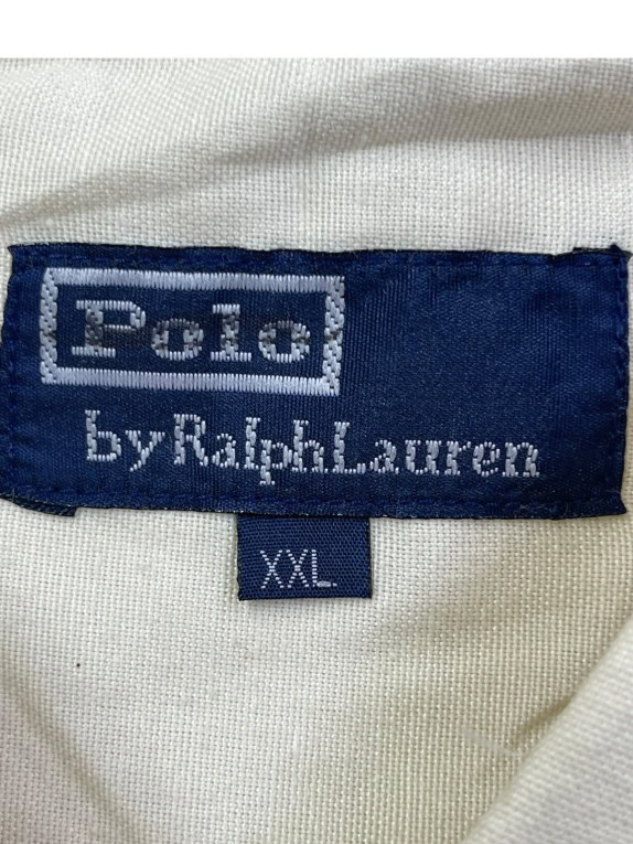 POLO RALPH LAUREN ΠΟΥΚΑΜΙΣΟ ΚΛΑΣΙΚΟ OFF WHITE ΑΝΤΡΙΚΟ PRE OWNED XXL