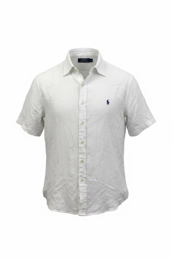POLO RALPH LAUREN ΠΟΥΚΑΜΙΣΟ ΚΟΝΤΟΜΑΝΙΚΟ LOGO ΛΕΥΚΟ UNISEX M