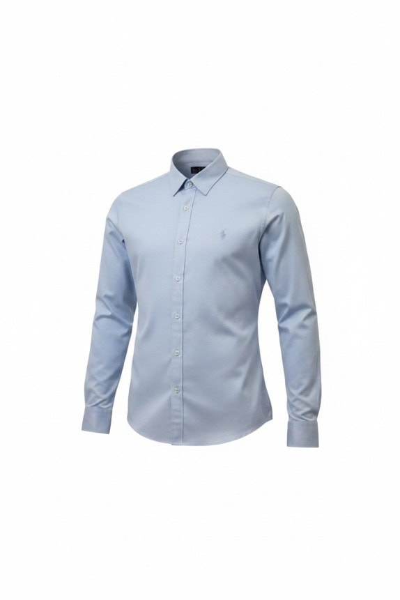 POLO RALPH LAUREN ΠΟΥΚΑΜΙΣΟ MINIMAL ΑΝΟΙΧΤΟ ΓΑΛΑΖΙΟ ΑΝΤΡΙΚΟ PRE OWNED L