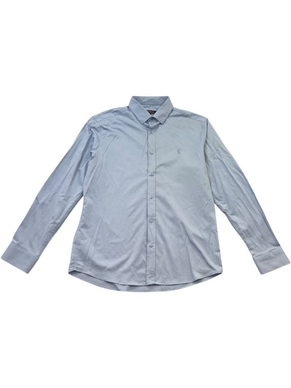 POLO RALPH LAUREN CAMICIA MINIMAL AZZURRO CHIARO UOMO PRE OWNED L
