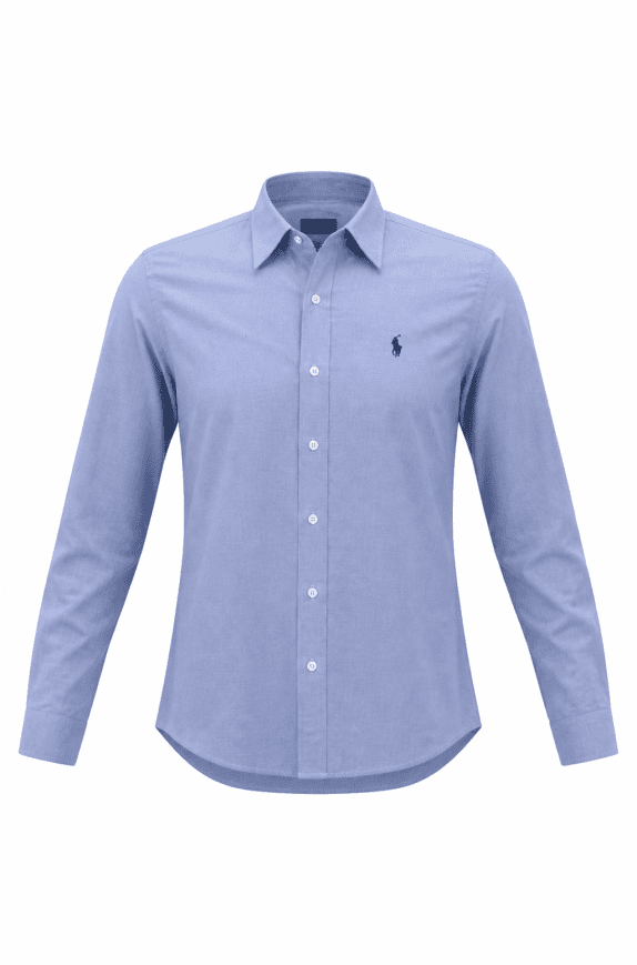 POLO RALPH LAUREN CAMICIA MINIMAL BLU UOMO PRE OWNED XS