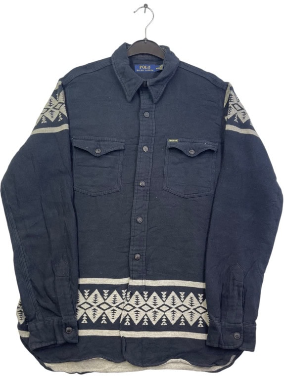 POLO RALPH LAUREN ΠΟΥΚΑΜΙΣΟ RETRO NAVY ΑΝΤΡΙΚΟ PRE OWNED M