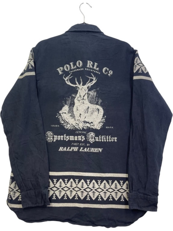 POLO RALPH LAUREN ΠΟΥΚΑΜΙΣΟ RETRO NAVY ΑΝΤΡΙΚΟ PRE OWNED M