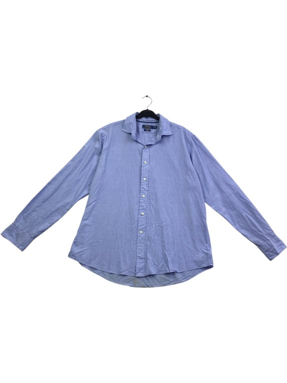 POLO RALPH LAUREN ΠΟΥΚΑΜΙΣΟ STRETCH COTTON ΜΙΚΡΟΚΑΡΟ ΣΙΕΛ ΑΝΔΡΙΚΟ XL