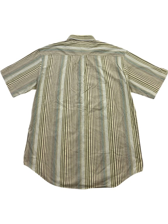 POLO RALPH LAUREN SHIRT VINTAGE EMBROIDERED LOGO STRIPED MEN'S L