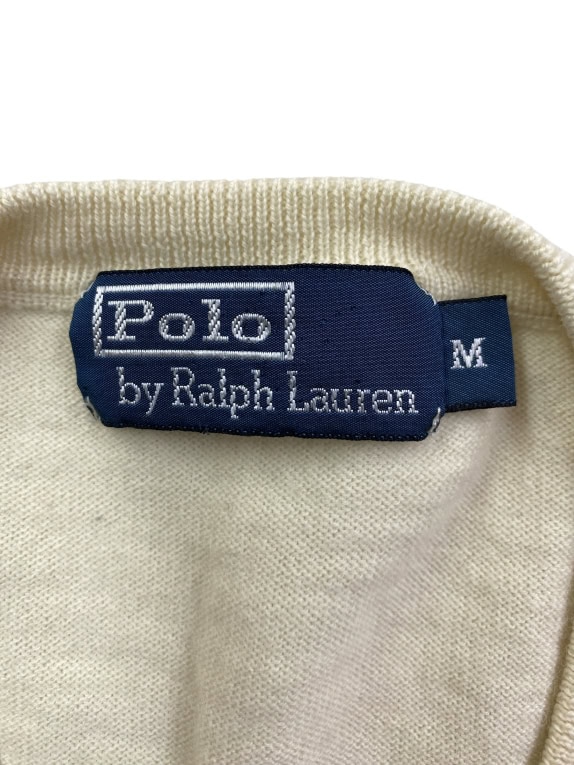 POLO RALPH LAUREN ΠΟΥΛΟΒΕΡ V-NECK CLASSIC ΛΟΓΟΤΥΠΟ PONY ΕΚΡΟΥ ΑΝΔΡΙΚΟ M