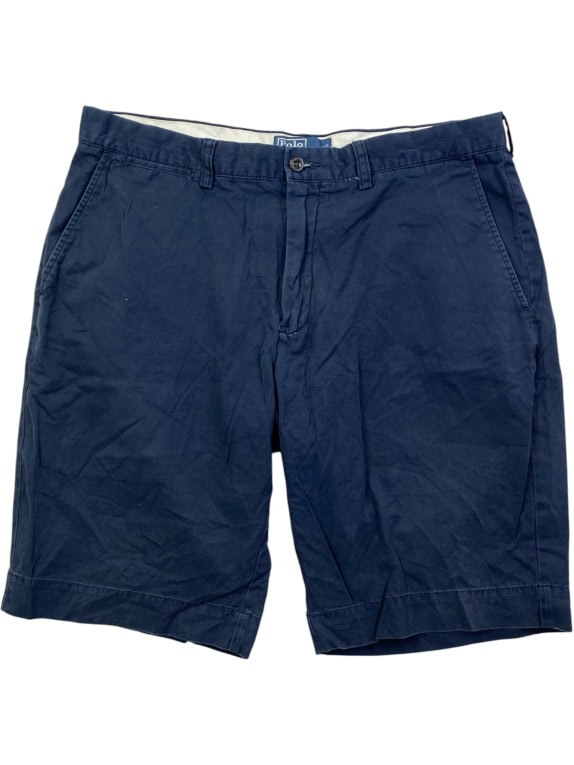 POLO RALPH LAUREN CHINO SHORTS EMBROIDERED LOGO NAVY BLUE UNISEX XL