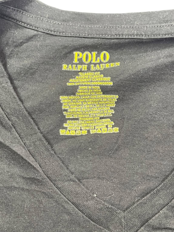 POLO RALPH LAUREN T-SHIRT CLASSIC FIT NERA DA UOMO L usata