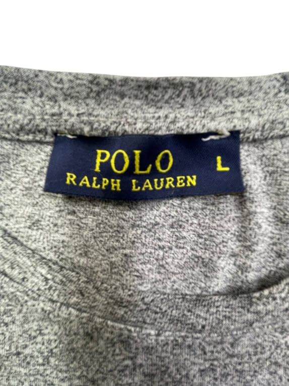 POLO RALPH LAUREN T-SHIRT LOGO ΓΚΡΙ UNISEX L