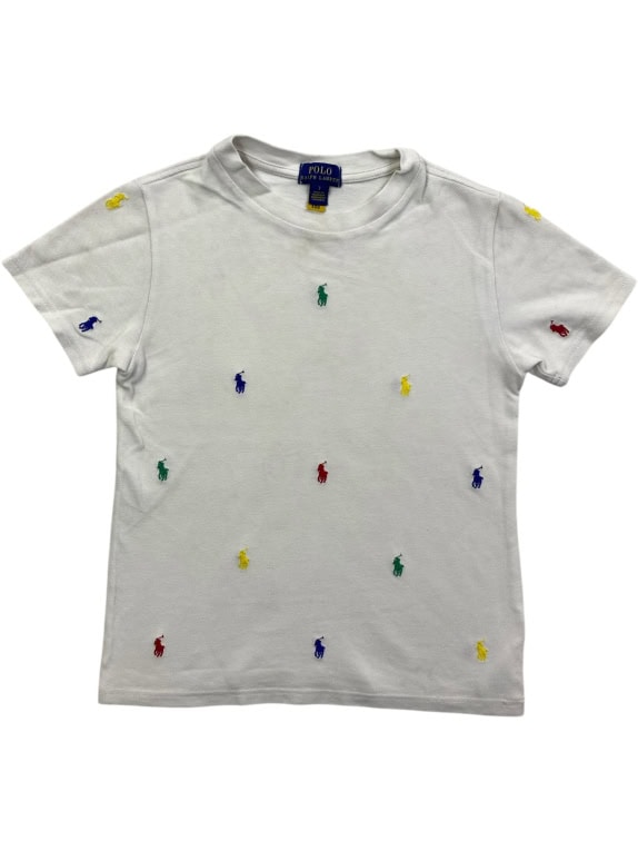 POLO RALPH LAUREN T-SHIRT LOGO PRINT ΛΕΥΚΟ XS