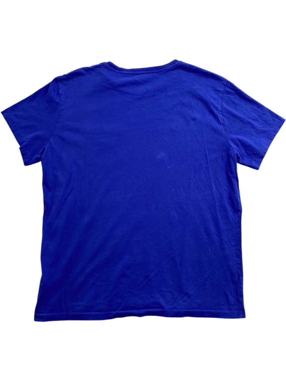 POLO RALPH LAUREN T SHIRT ΜΕ ΤΣΕΠΗ ΚΕΝΤΗΤΟ ΛΟΓΟΤΥΠΟ ΜΠΛΕ ROYAL UNISEX MEDIUM preowned