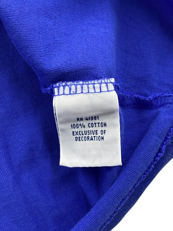 POLO RALPH LAUREN T SHIRT ΜΕ ΤΣΕΠΗ ΚΕΝΤΗΤΟ ΛΟΓΟΤΥΠΟ ΜΠΛΕ ROYAL UNISEX MEDIUM preowned