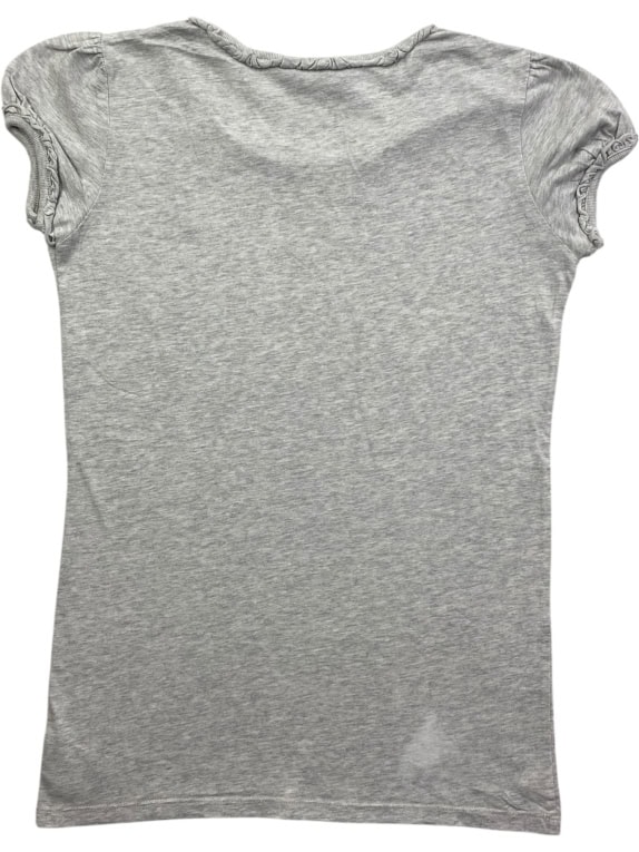POLO RALPH LAUREN T-SHIRT ΜΕ ΒΟΛΑΝ ΚΕΝΤΗΤΟ LOGO ΓΚΡΙ ΓΥΝΑΙΚΕΙΟ S