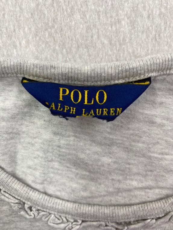 POLO RALPH LAUREN T-SHIRT ΜΕ ΒΟΛΑΝ ΚΕΝΤΗΤΟ LOGO ΓΚΡΙ ΓΥΝΑΙΚΕΙΟ S