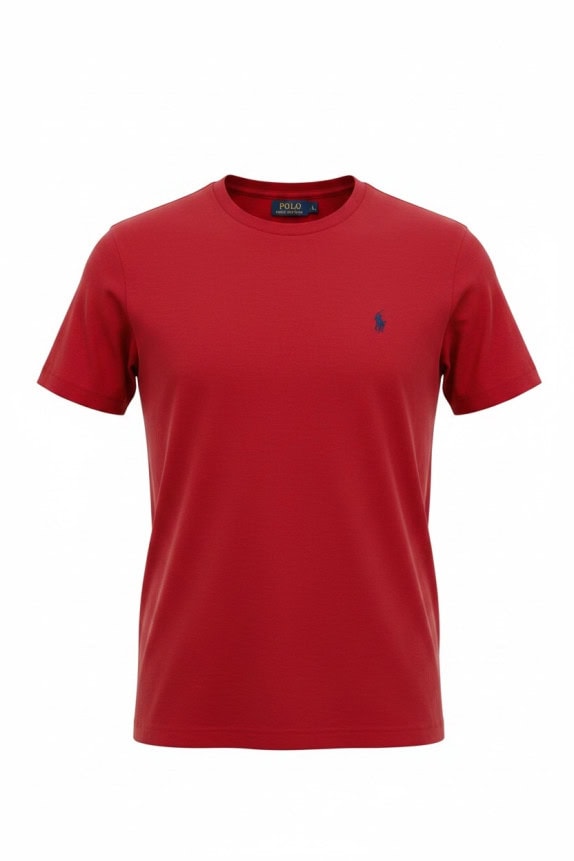 POLO RALPH LAUREN T SHIRT MINIMAL ΚΟΚΚΙΝΟ ΑΝΤΡΙΚΟ PRE OWNED S
