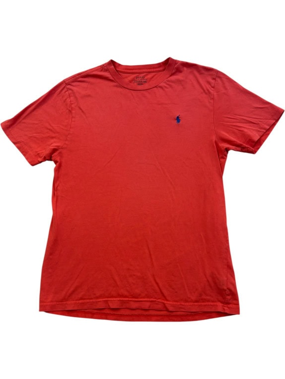 POLO RALPH LAUREN T SHIRT MINIMAL ΚΟΚΚΙΝΟ ΑΝΤΡΙΚΟ PRE OWNED S