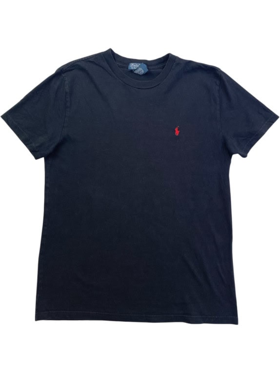 POLO RALPH LAUREN T SHIRT MINIMAL ΜΑΥΡΟ ΑΝΤΡΙΚΟ PRE OWNED L