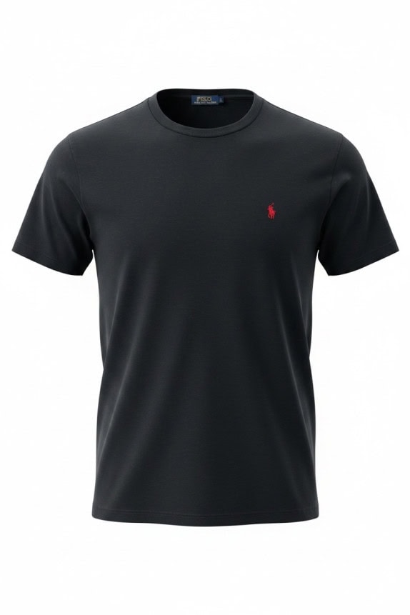POLO RALPH LAUREN T SHIRT MINIMAL ΜΑΥΡΟ ΑΝΤΡΙΚΟ PRE OWNED L