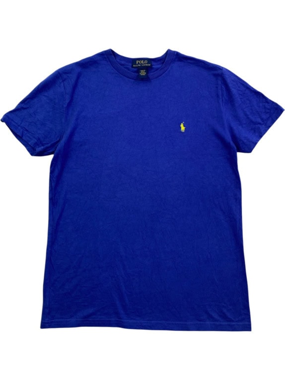 POLO RALPH LAUREN T SHIRT MINIMAL ΜΠΛΕ ΑΝΤΡΙΚΟ PRE OWNED L