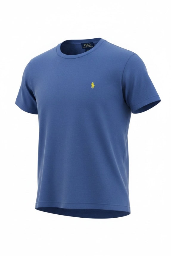POLO RALPH LAUREN T SHIRT MINIMAL ΜΠΛΕ ΑΝΤΡΙΚΟ PRE OWNED L
