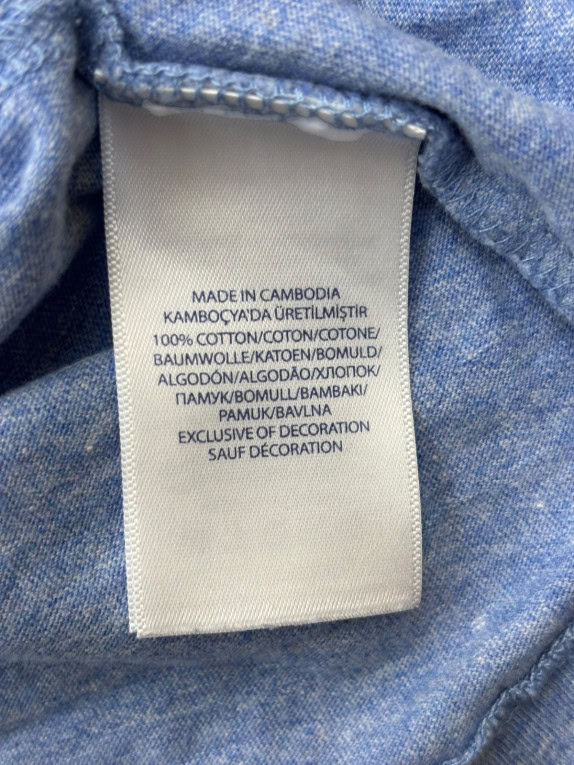 POLO RALPH LAUREN T SHIRT MINIMAL ΜΠΛΕ ΑΝΤΡΙΚΟ PRE OWNED S