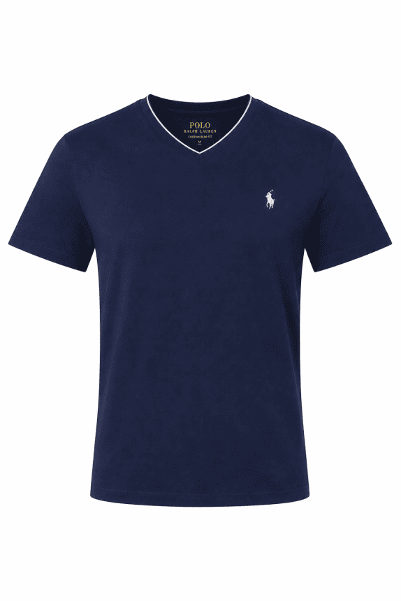 POLO RALPH LAUREN T SHIRT MINIMAL NAVY MEN PRE OWNED S