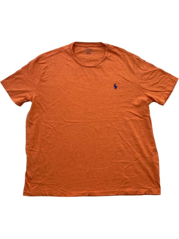 POLO RALPH LAUREN T SHIRT MINIMAL ΠΟΡΤΟΚΑΛΙ ΑΝΤΡΙΚΟ PRE OWNED L