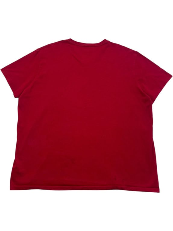 POLO RALPH LAUREN GRAPHIC TEE BURGUNDY MEN PRE OWNED XL