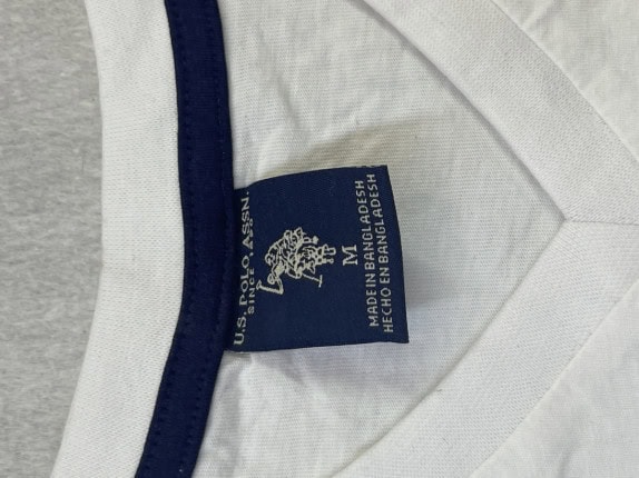U.S POLO ASSN T SHIRT MINIMAL WHITE MEN PRE OWNED M