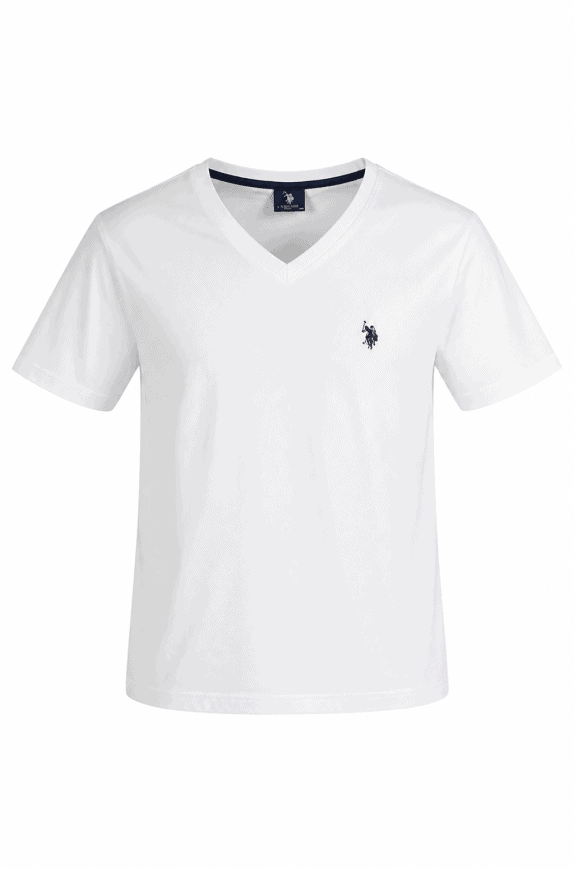 U.S POLO ASSN T SHIRT MINIMAL WHITE MEN PRE OWNED M