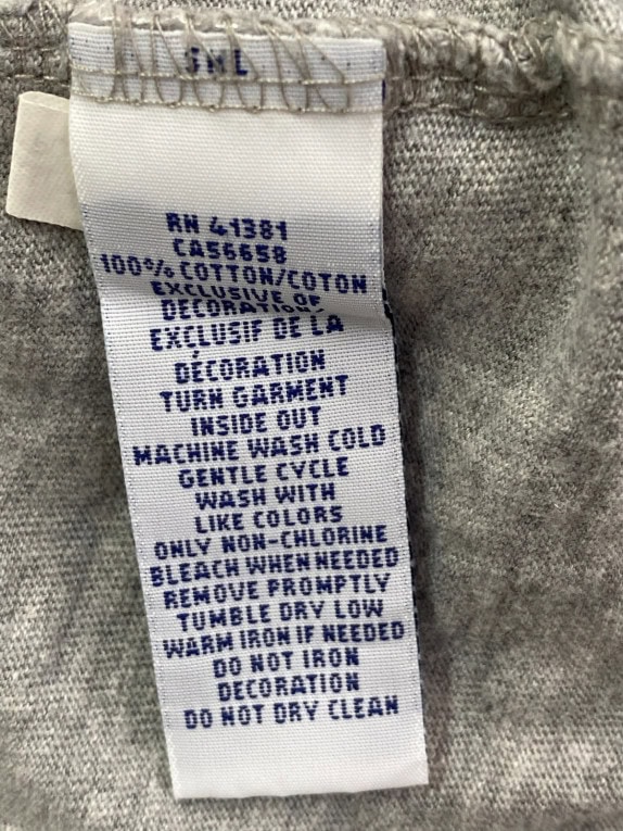 POLO RALPH LAUREN T SHIRT SPELL OUT GRIGIA UOMO PRE OWNED M