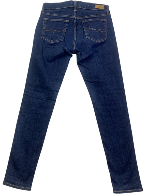 POLO RALPH LAUREN ΤΖΙΝ ΠΑΝΤΕΛΟΝΙ SLIM FIT WASHED BLUE UNISEX PRE OWNED S
