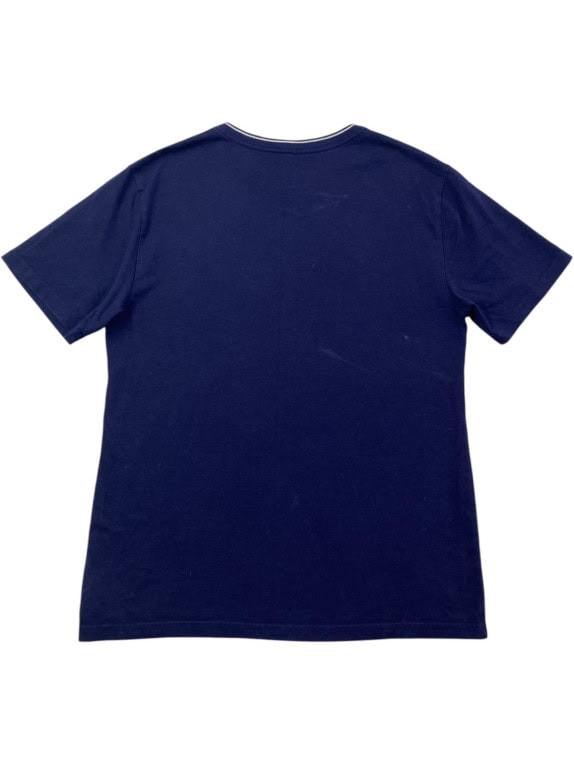 POLO RALPH LAUREN V NECK T SHIRT MINIMAL NAVY ΑΝΤΡΙΚΟ PRE OWNED L