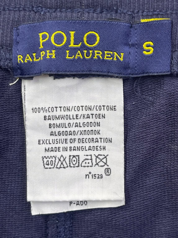 POLO RALPH LAUREN BERMUDA RIBBED BLU UOMO PRE OWNED S